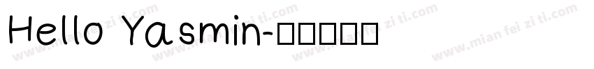 Hello Yasmin字体转换
